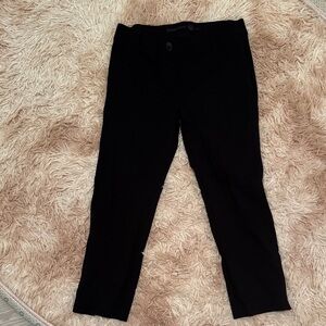 Black Cropped Business Pants
